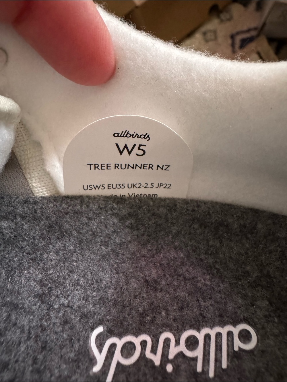 NWT Allbirds Tree Runner NZ Blizzard White Sneakers Women's Size 5 W5 - Picture 5 of 6